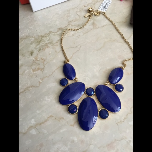 Kate Spade necklace, Cobalt multi